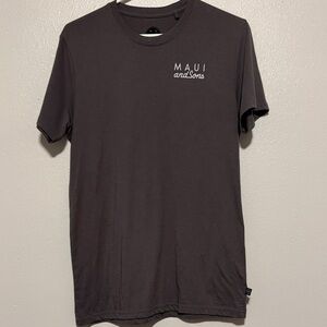 Maui and Sons Charcoal Short-Sleeve Logo Tee